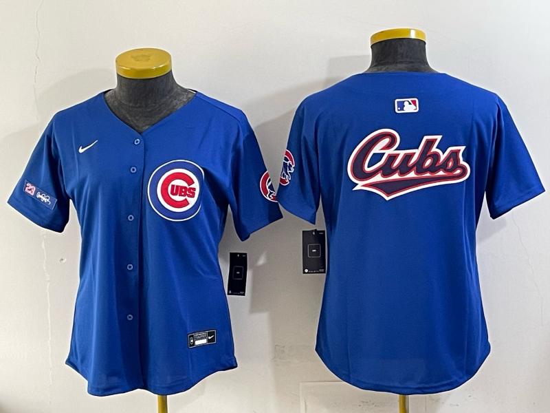 Youth Chicago Cubs blank blue 2025 Nike MLB jersey 007